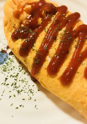ジャガイモいり☆ケチャップオムレツ-レシピのメイン写真