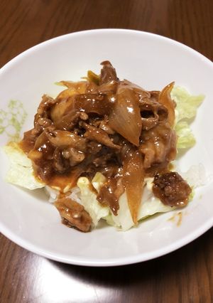 美味しくないわけない!レタスソース豚丼-レシピのメイン写真