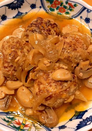 モッツァレラチーズ入り煮込みハンバーグ！-レシピのメイン写真