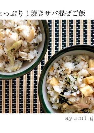薬味たっぷり！焼きサバ混ぜご飯♪-レシピのメイン写真