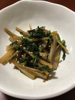 ごぼうと大根の葉のきんぴら-レシピのメイン写真