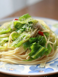 キャベツとじゃこのスパゲティ-レシピのメイン写真