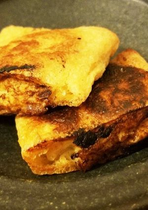 ヘルシー！豆腐の餃子風油揚げ包み焼き-レシピのメイン写真