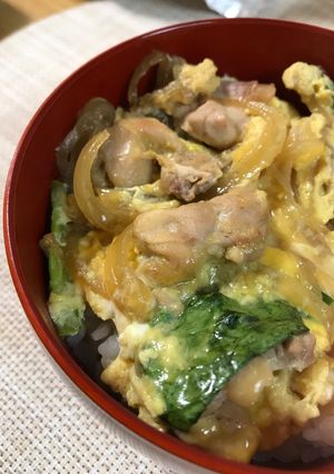 三つ葉の代わりに小松菜で☆親子丼-レシピのメイン写真