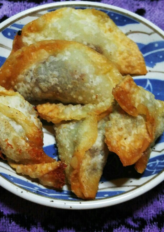 簡単あんことチ~ズの餃子の皮でおやつ｡-レシピのメイン写真
