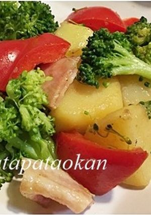 ブロッコリーのジャガベーコン炒め-レシピのメイン写真