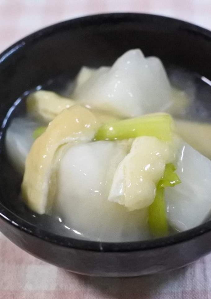 かぶと薄揚げの白だしさっと煮-レシピのメイン写真