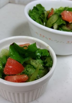 スパイスで減塩 簡単グリーンサラダ-レシピのメイン写真