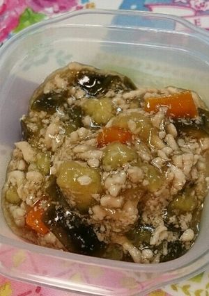 お子様&離乳食に♪なすのそぼろあん煮☆-レシピのメイン写真