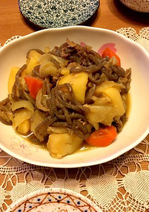 普通の鍋で☆簡単無水☆うちの肉じゃが-レシピのメイン写真
