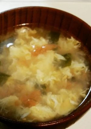 わかめと梅を合わせた、春の中華スープ-レシピのメイン写真