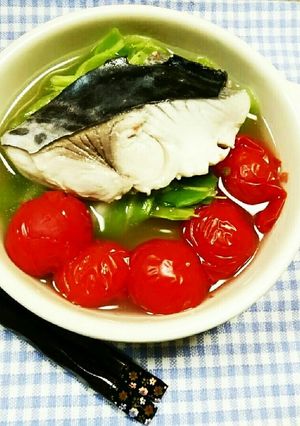 春のさっと煮＊鰆＊春キャベツ＊ミニトマト-レシピのメイン写真