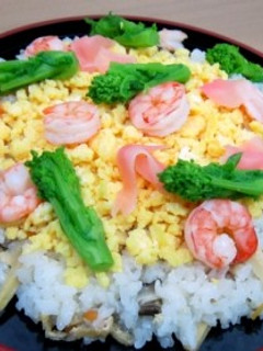 菜の花ちらし-レシピのメイン写真