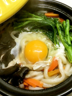 1人鍋で、なばなうどん-レシピのメイン写真