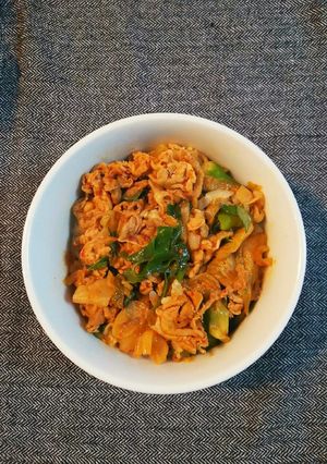 豚キムチ丼☆みそ風味-レシピのメイン写真