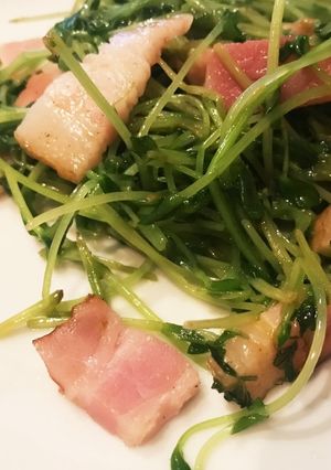 【簡単3分レシピ】★豆苗ベーコン★-レシピのメイン写真