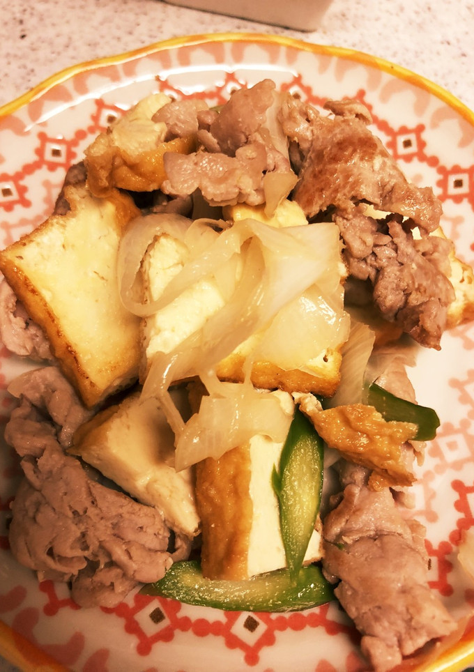 豚肉ガーリック醤油と野菜と厚揚げの炒め物-レシピのメイン写真