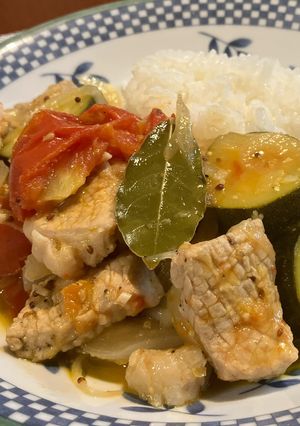 酸味が爽やか！夏野菜と豚肉のレモン煮-レシピのメイン写真