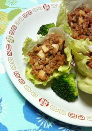 簡単♪✿ひき肉とエリンギの❀レタス包み✿-レシピのメイン写真