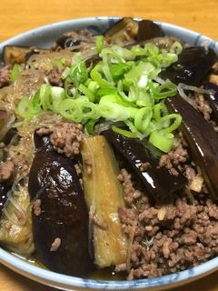 ナスとひき肉の甘辛炒め-レシピのメイン写真