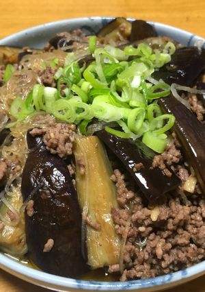 ナスとひき肉の甘辛炒め-レシピのメイン写真
