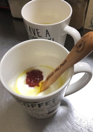花粉症対策！えごまハチミツ飲むヨーグルト-レシピのメイン写真