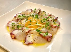 タコとホタテのカルパッチョオレンジソース-レシピのメイン写真