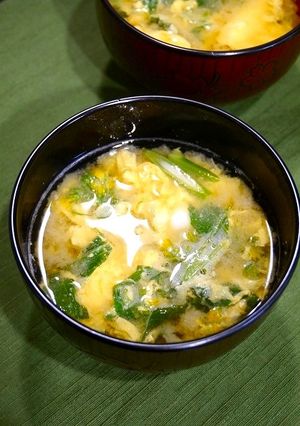 簡単！菜の花のお味噌汁-レシピのメイン写真