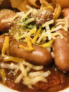 ソーセージの赤ワイン&トマトソース煮こみ-レシピのメイン写真