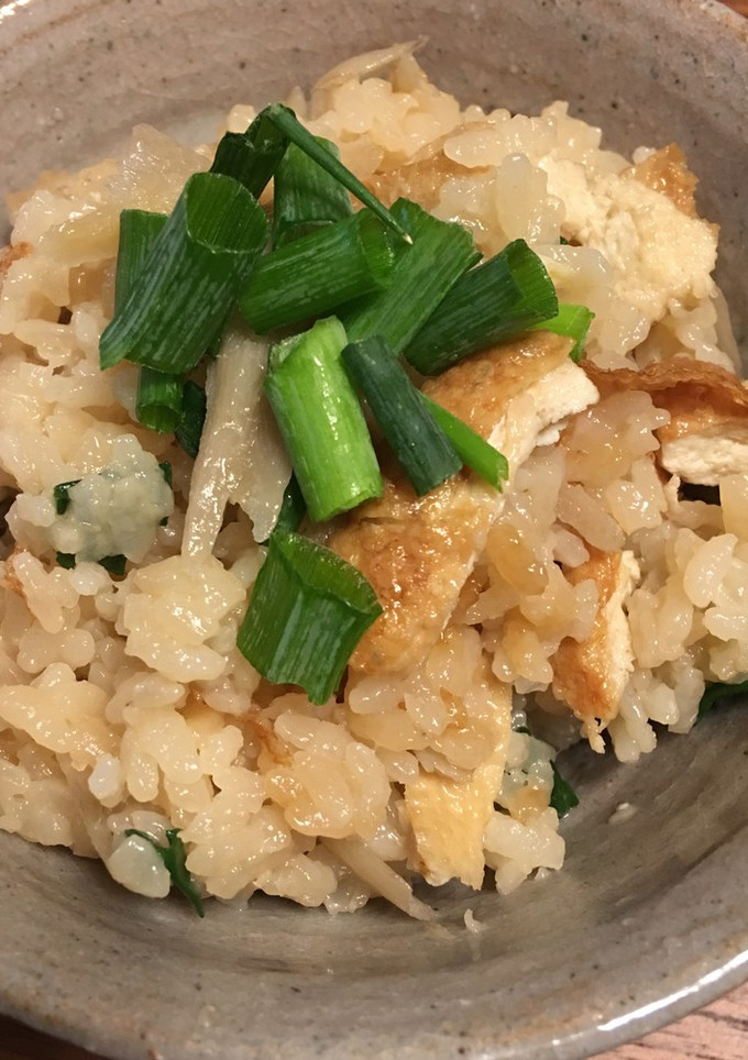 簡単＆美味♪ゴボウと油揚げの炊き込みご飯-レシピのメイン写真