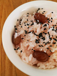 甘納豆の赤飯♪-レシピのメイン写真