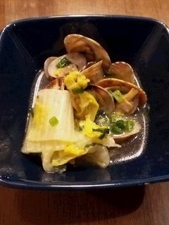 アサリと白菜の酒蒸し-レシピのメイン写真