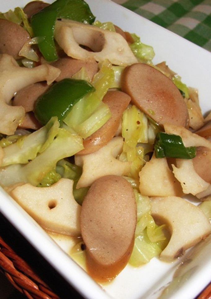 簡単！美味しい☆蓮根の野菜炒め☆-レシピのメイン写真