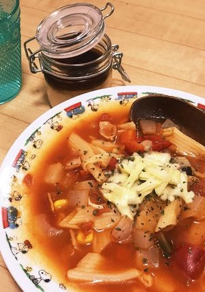 残り物だらけのミネステローネ-レシピのメイン写真