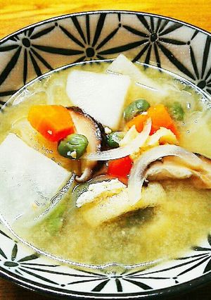 野菜が主役の具沢山味噌汁-レシピのメイン写真