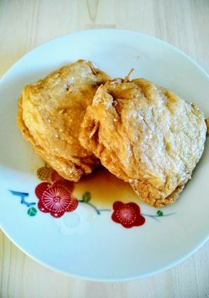 簡単☆もやしと豚肉で☆油揚げの巾着煮-レシピのメイン写真
