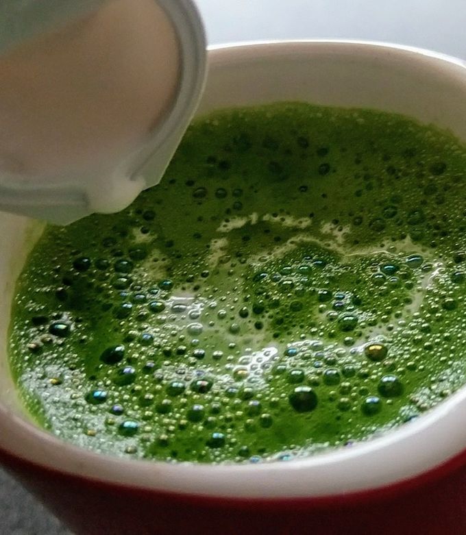 宇治抹茶ラテ☝ネスカフェドルチェグスト♪ by きつねどんべい