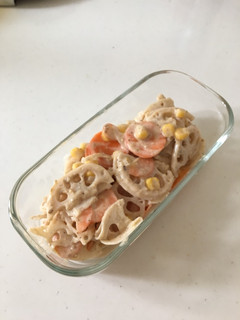 レンコンの味噌マヨサラダ-レシピのメイン写真