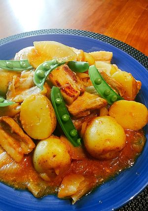 新じゃがと豚バラの味噌ニンニク炒め☆-レシピのメイン写真