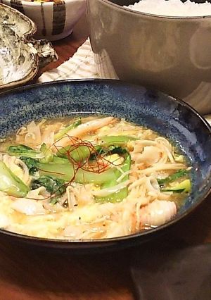 チンゲン菜とカニカマのあんかけ-レシピのメイン写真