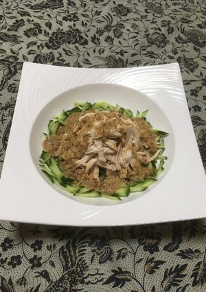 鶏胸肉でバンバンジー風-レシピのメイン写真