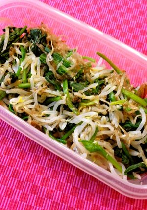 常備野菜で楽々☆ほうれん草ともやしの茹で-レシピのメイン写真