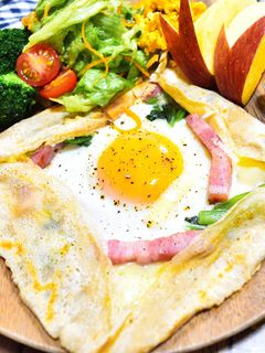 どんな具材にも合う!そば粉のガレット-レシピのメイン写真