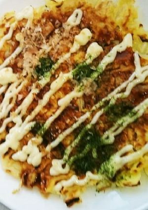 *キャベツだけのお好み焼き*-レシピのメイン写真