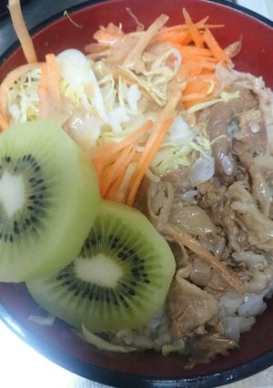 牛丼サラダハーフ&ハーフ-レシピのメイン写真