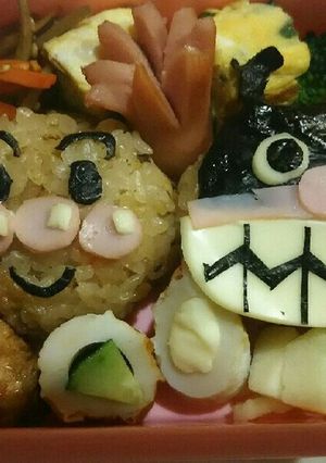 アンパンマン⭐バイキンマン弁当-レシピのメイン写真