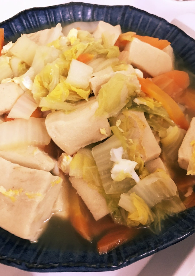 高野豆腐と野菜の卵とじ-レシピのメイン写真