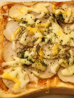 ピザ風☆薄切りポテト&ハムチーズトースト-レシピのメイン写真
