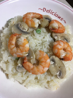 炊飯器でエビピラフ(無洗米)-レシピのメイン写真