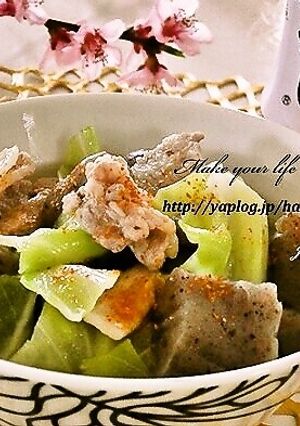 春キャベツ×豚バラ☆白だしさっと炒め煮-レシピのメイン写真